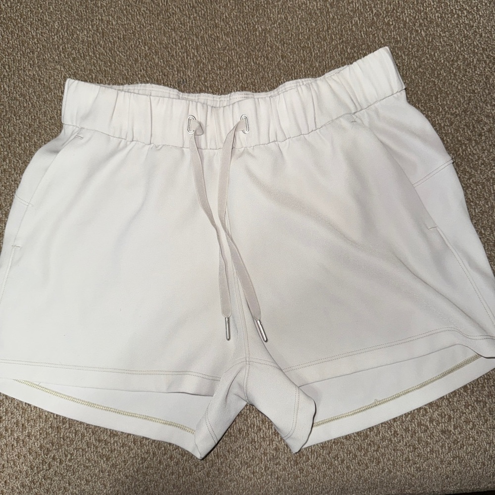 Lululemon Athletica White Athletic Shorts